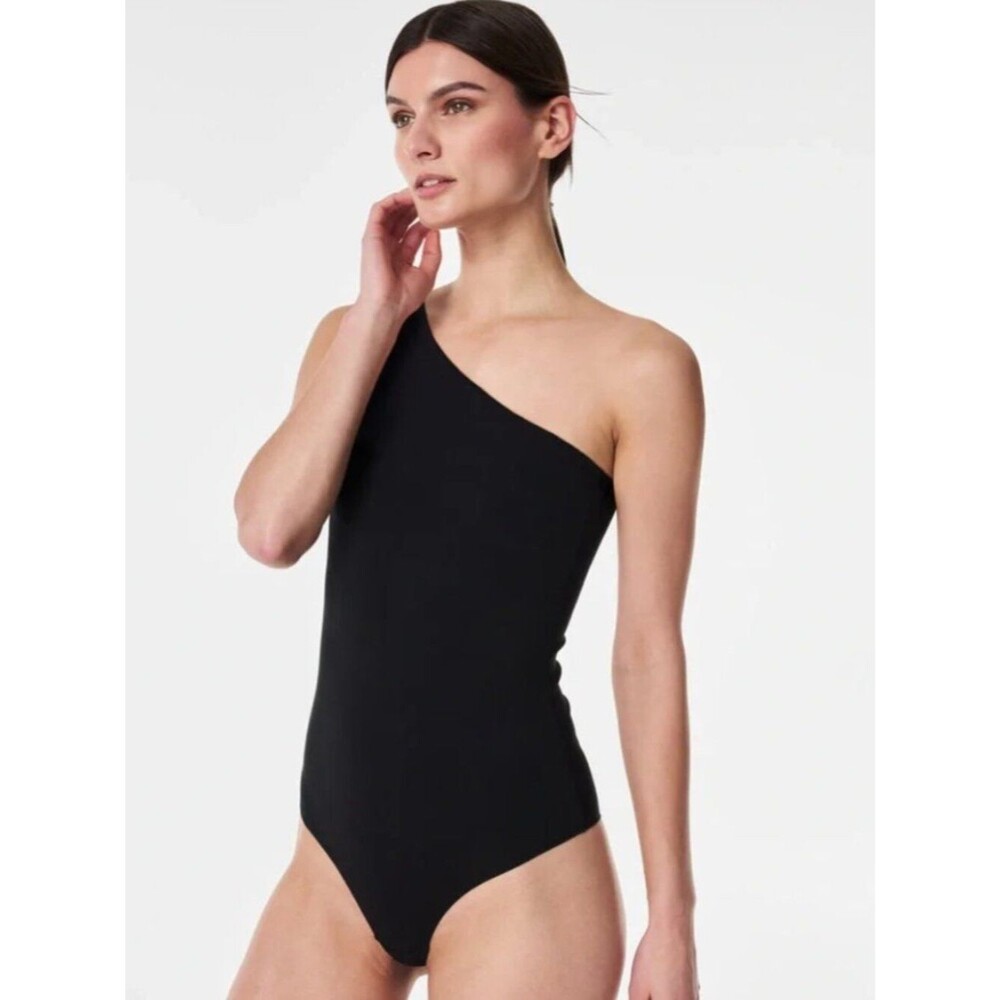 Spanx Suit yourself Ribbed one shoulder bodysuit